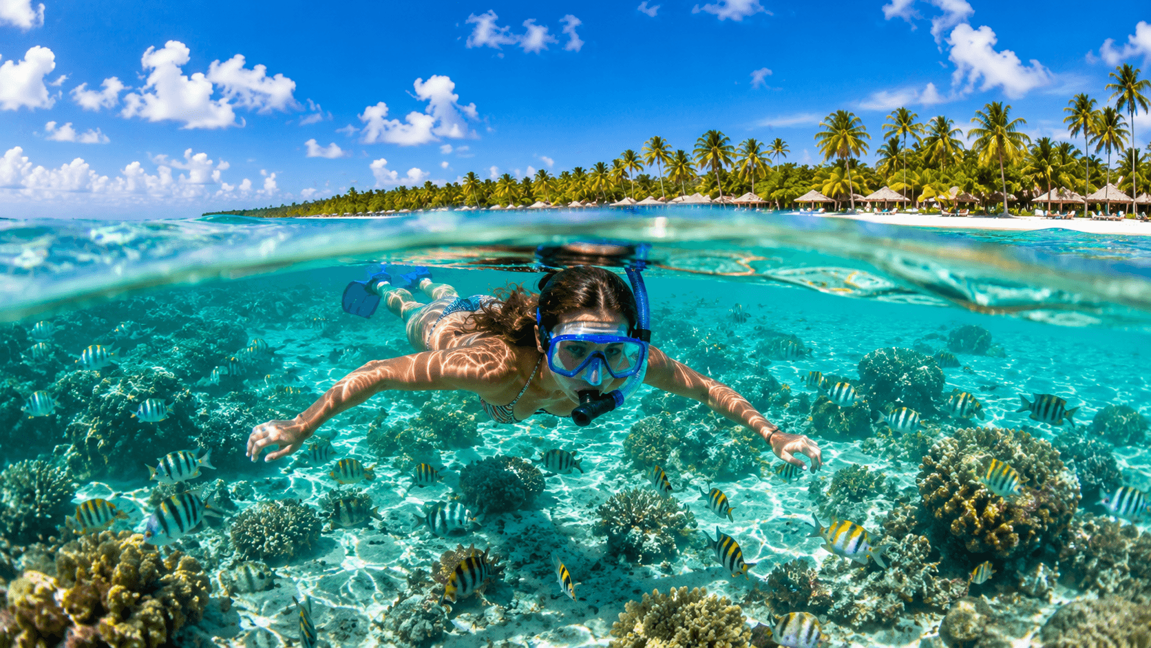 Snorkeling in crystal clear waters at the best spots in Punta Cana