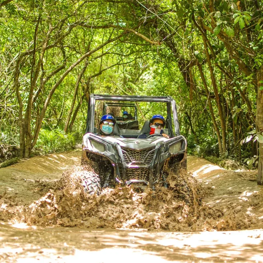 Buggy on a countryside trail at Scape Park, Cap Cana