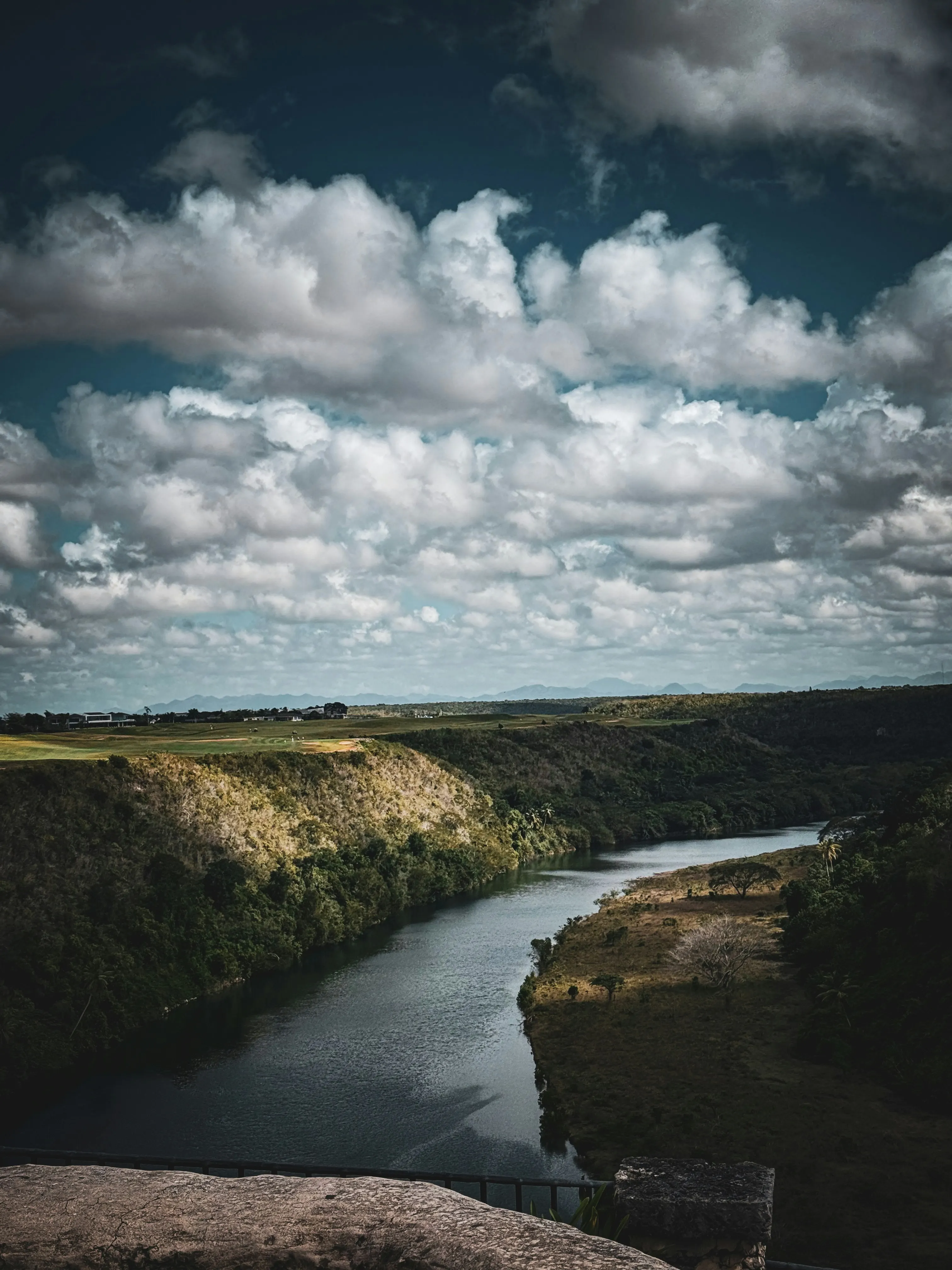 Chavón River canyon seen from Altos de Chavón near La Romana